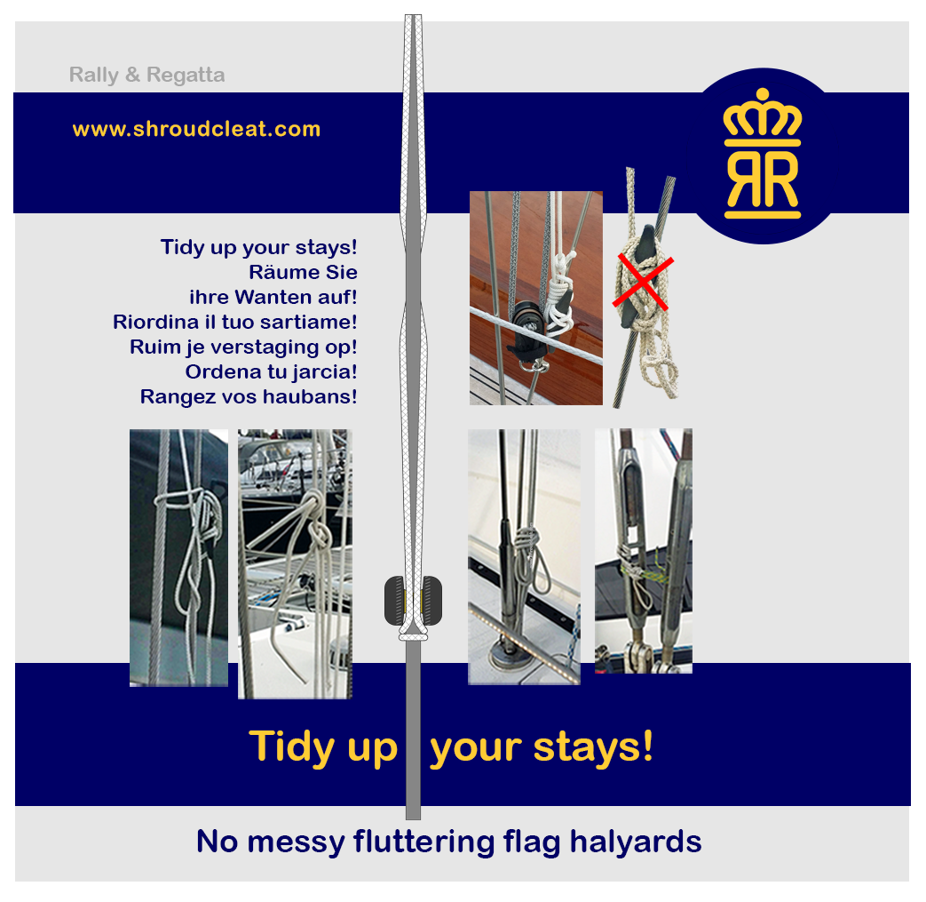 Shroud cleat for sailboats next generation. SS Titanium Delrin. Small Sleek Smart Secure.